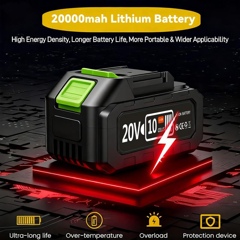 Turbo Jet Blower Leaf Blower Violent Turbo Fan Pure Copper Motor Cordless Turbo Power Air Duster Home Improve Garden Maintain Leaf Removal Manual Operation