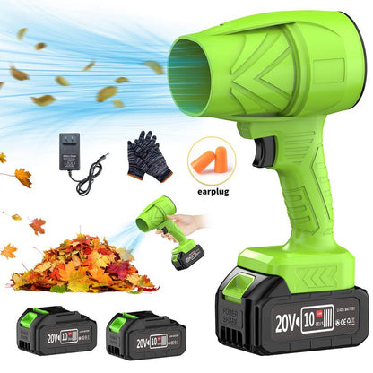 Turbo Jet Blower Leaf Blower Violent Turbo Fan Pure Copper Motor Cordless Turbo Power Air Duster Home Improve Garden Maintain Leaf Removal Manual Operation